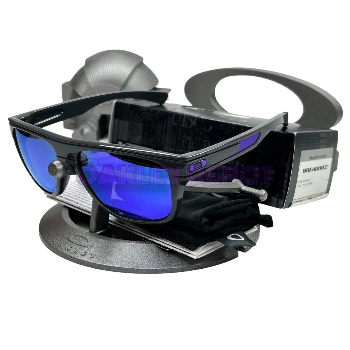 Breadbox 009199 Dark Grey/violet Iridium Sunglasses 223 by Oakley