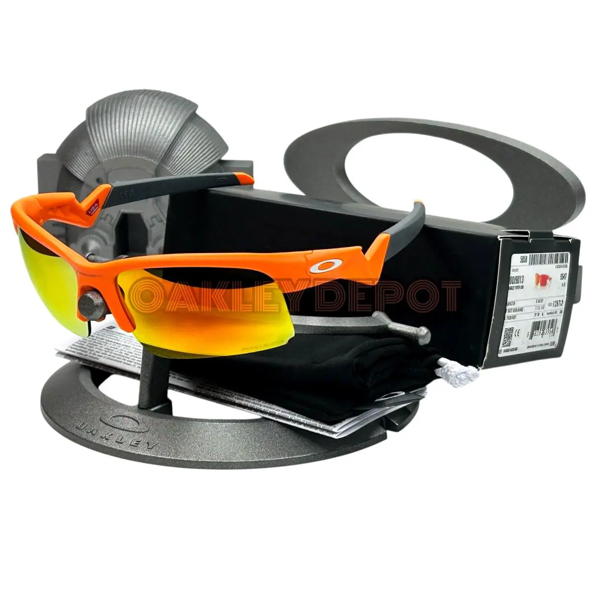 Capacitor 0J9013 Matte Neon Orange/prizm Ruby Youth Sunglasses 84 by Oakley