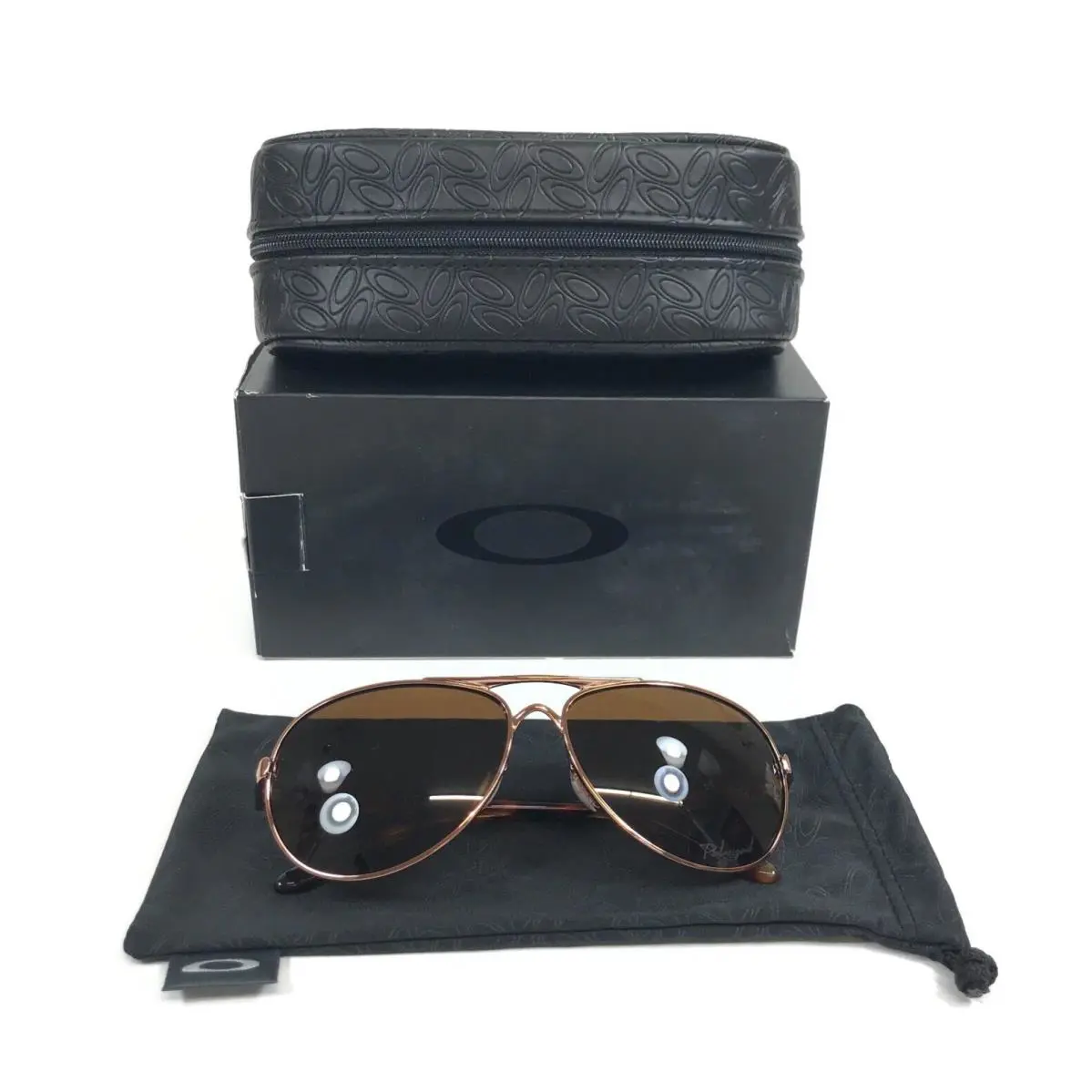 Sunglasses Feedback OO4079-14 Rose Gold w/ Brown Gradient Polarized Lens by Oakley