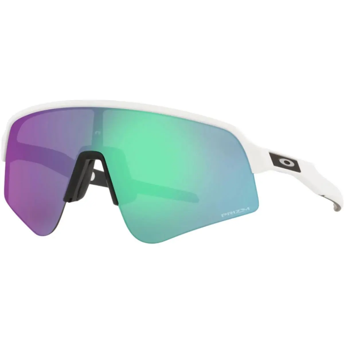 Oakley Men`s Sutro Lite Sweep Matte White/prizm Road Jade One Size Sunglasses - White, Lens: Green