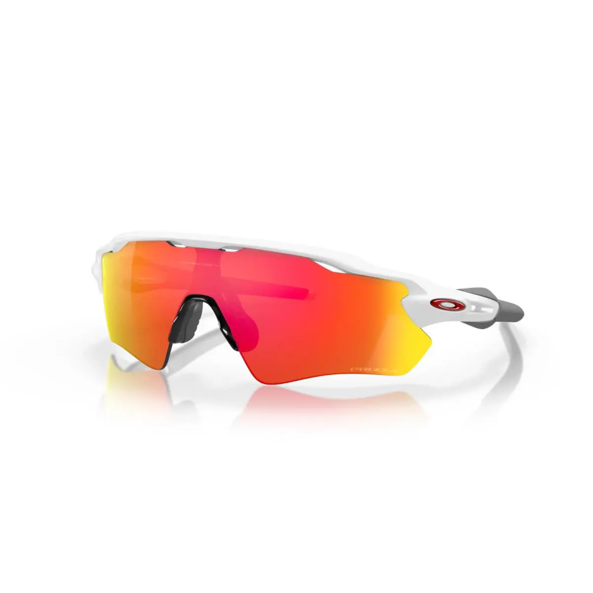 Radar EV Path White Polished Bike w Prizm Ruby Sunglass OO9208-72 by Oakley