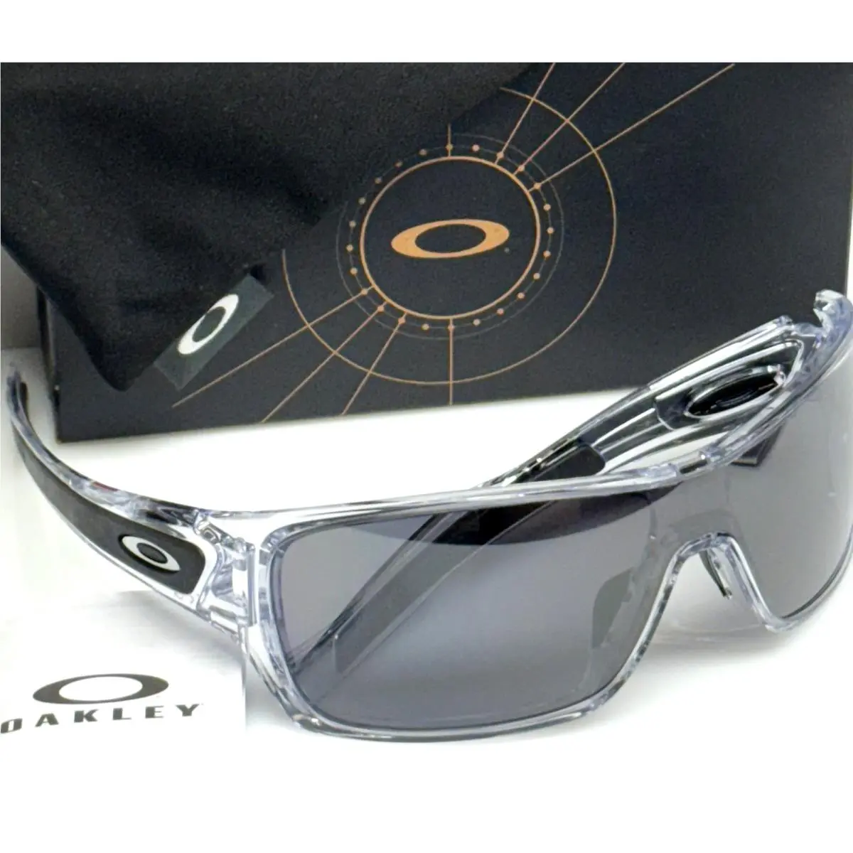 Oakley Turbine Rotor Clear Black Polarized Prizm Black Sunglass 9307-16
