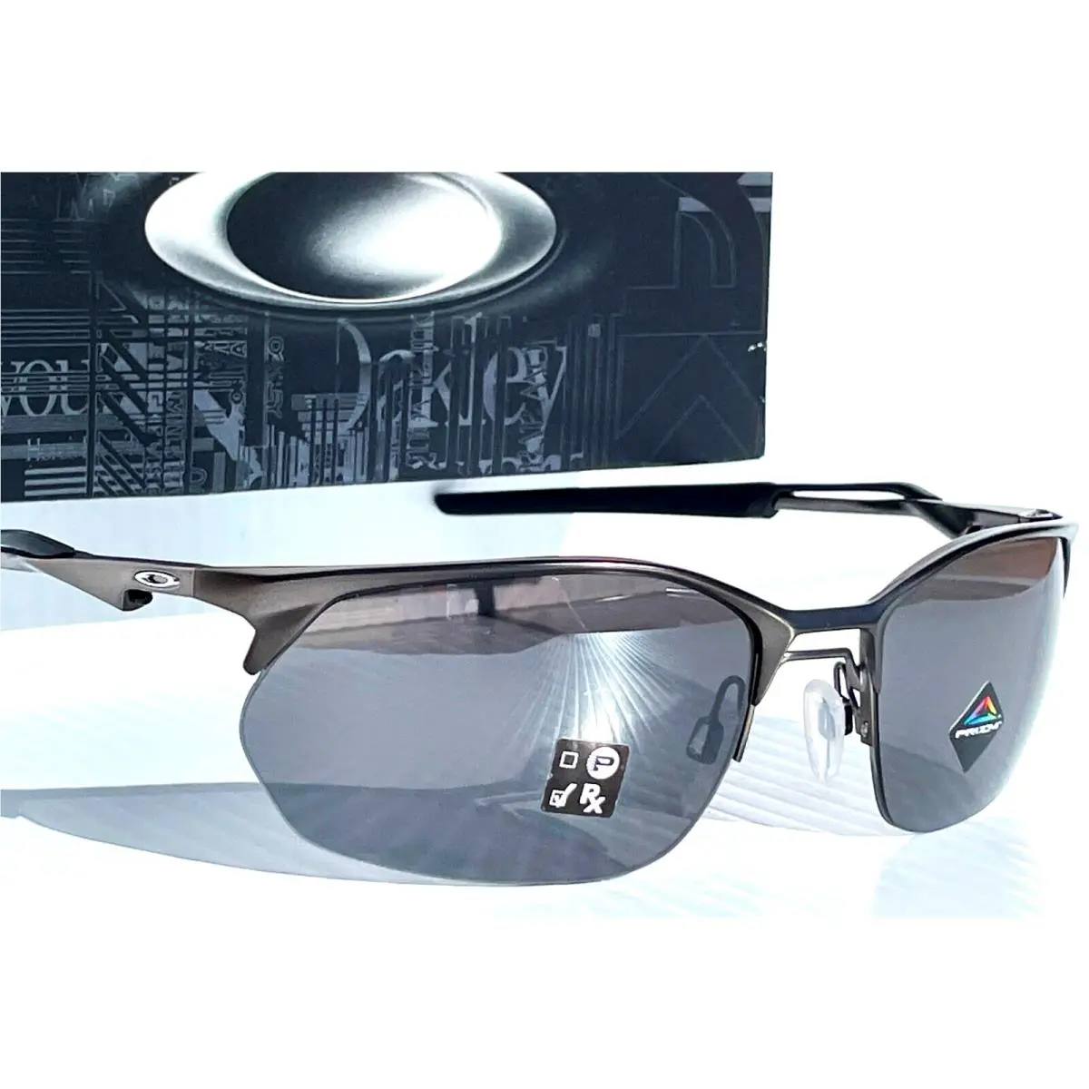 Oakley Wire Tap 2.0 Matte Gunmetal Prizm Black Lens Sunglass 4145-02