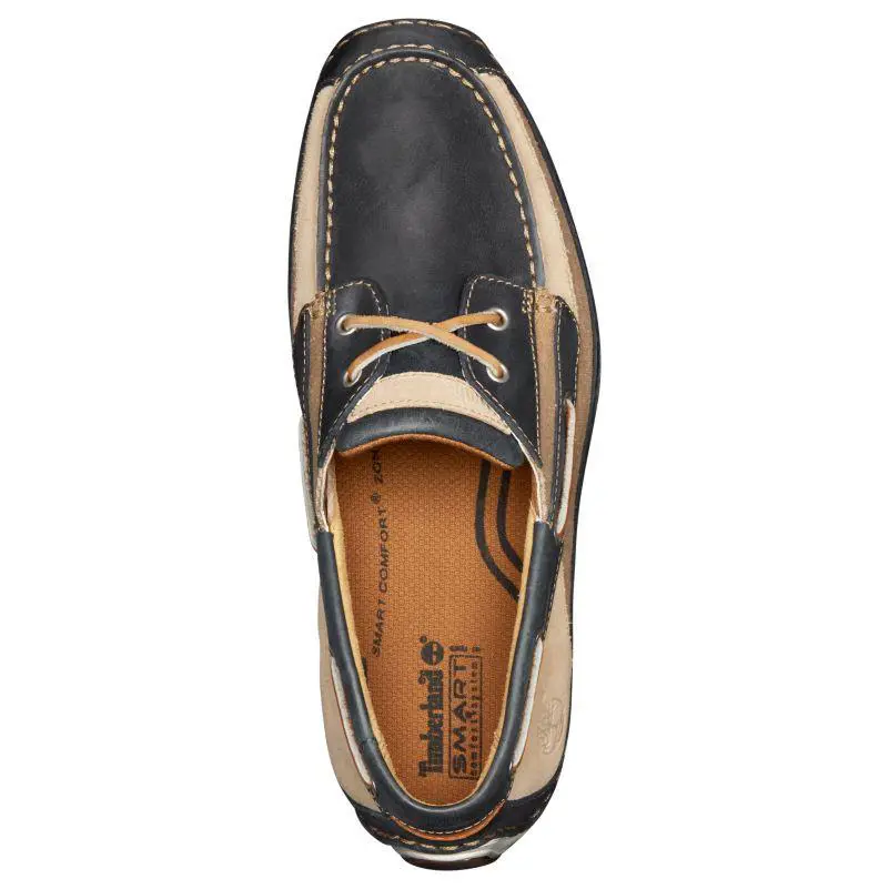Timberland shoes - light tan suede navy 2