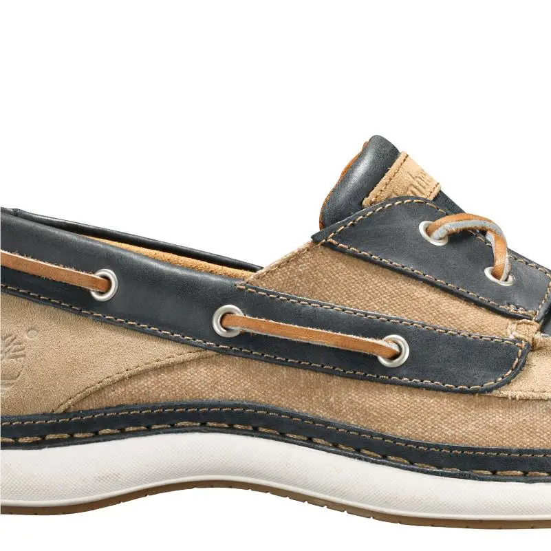 Timberland shoes - light tan suede navy 3
