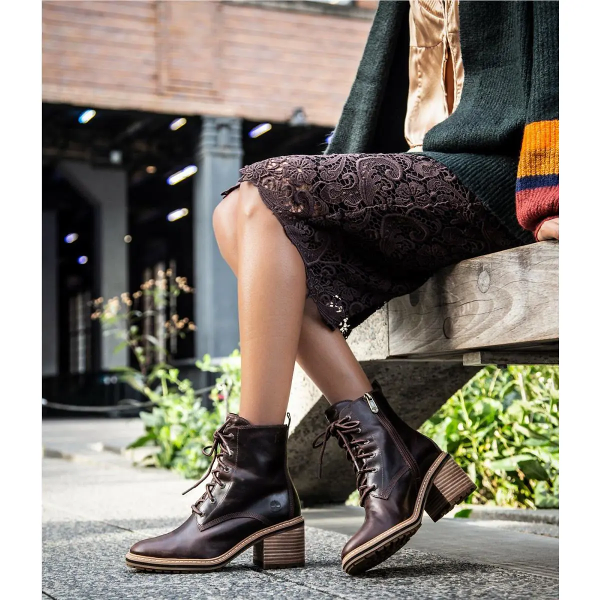 Timberland shoes - Timberland Sienna High Lace-Up Waterproof Boot - Dark Brown 6