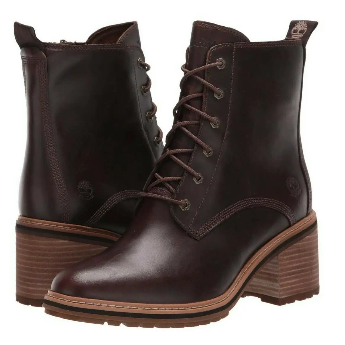 Timberland shoes - Timberland Sienna High Lace-Up Waterproof Boot - Dark Brown 11