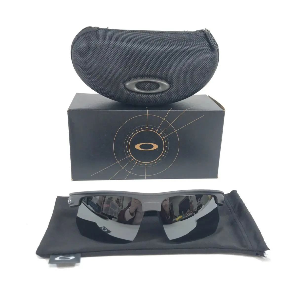 Sunglasses Bisphaera OO9400-0268 Steel Wrap Frames w/ Prizm Black Lenses by Oakley