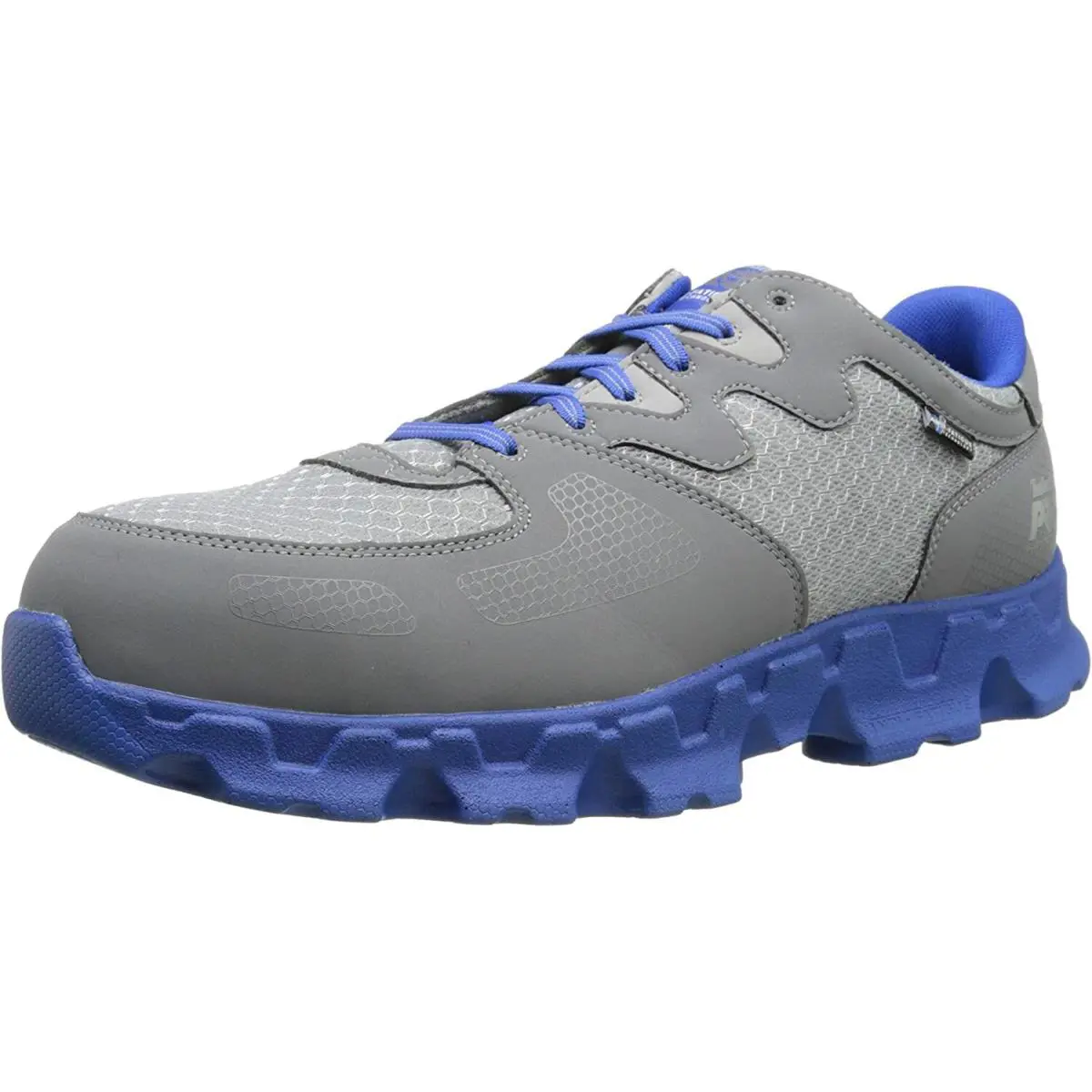 Timberland Mens Powertrain Alloy Toe EH Work Shoe Safety Sneaker Grey 7W 7.5W - Grey Blue