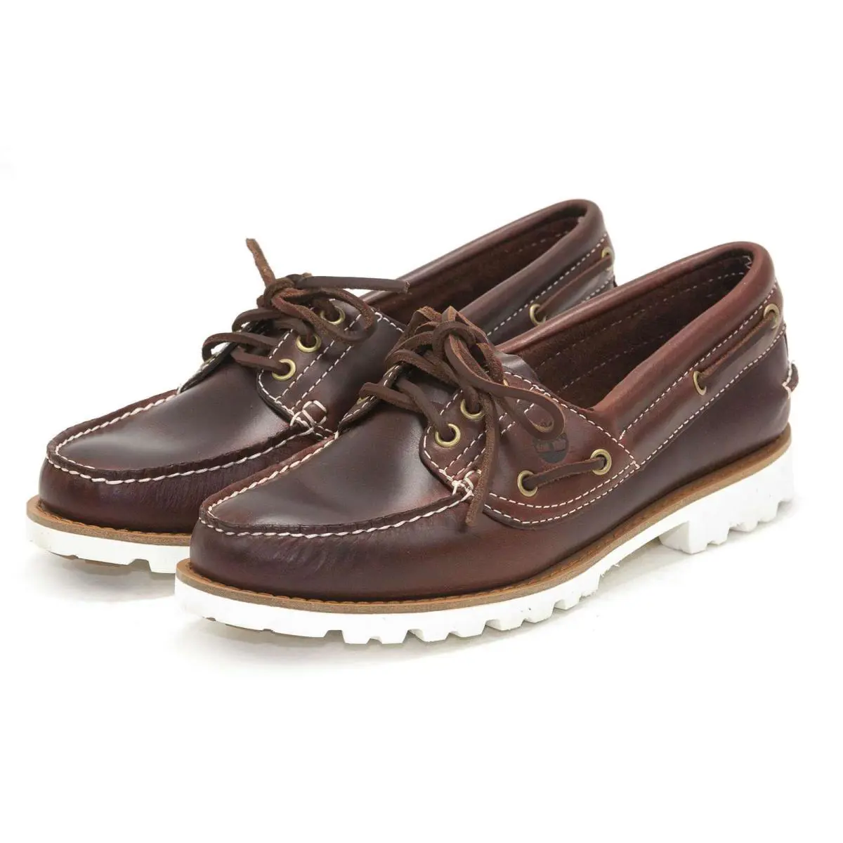 Timberland Women’s Flats Noreen Lace-up Leather Boat Shoes