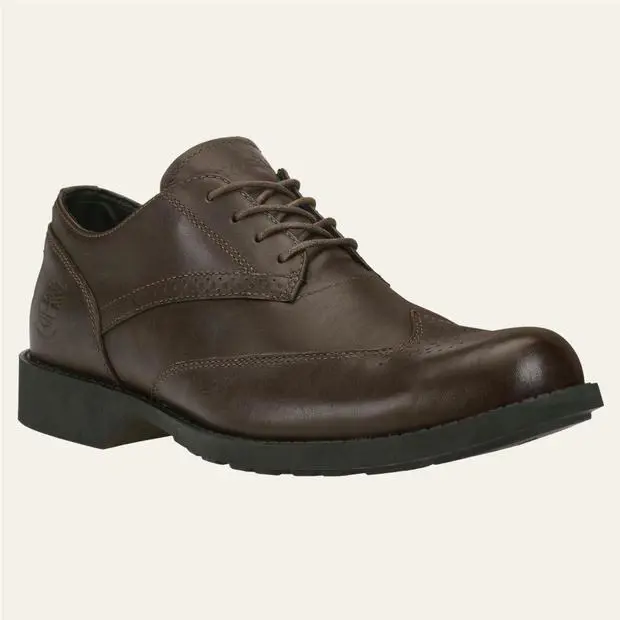 Timberland shoes - Timberland Men`s Fitchburg Wingtip Oxford Shoes - 5568A - Dark Brown 5