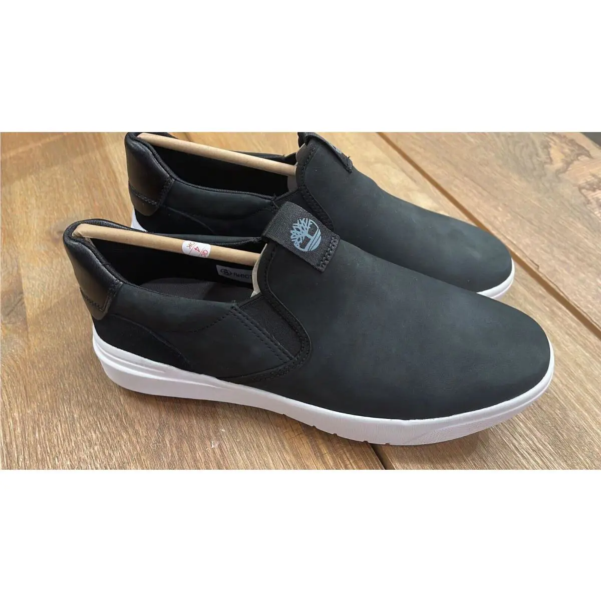 Timberland shoes - SENECA BAY BLACK NUBUCK SLIP-ON SHOES - A293A - BLACK NUBUCK 3