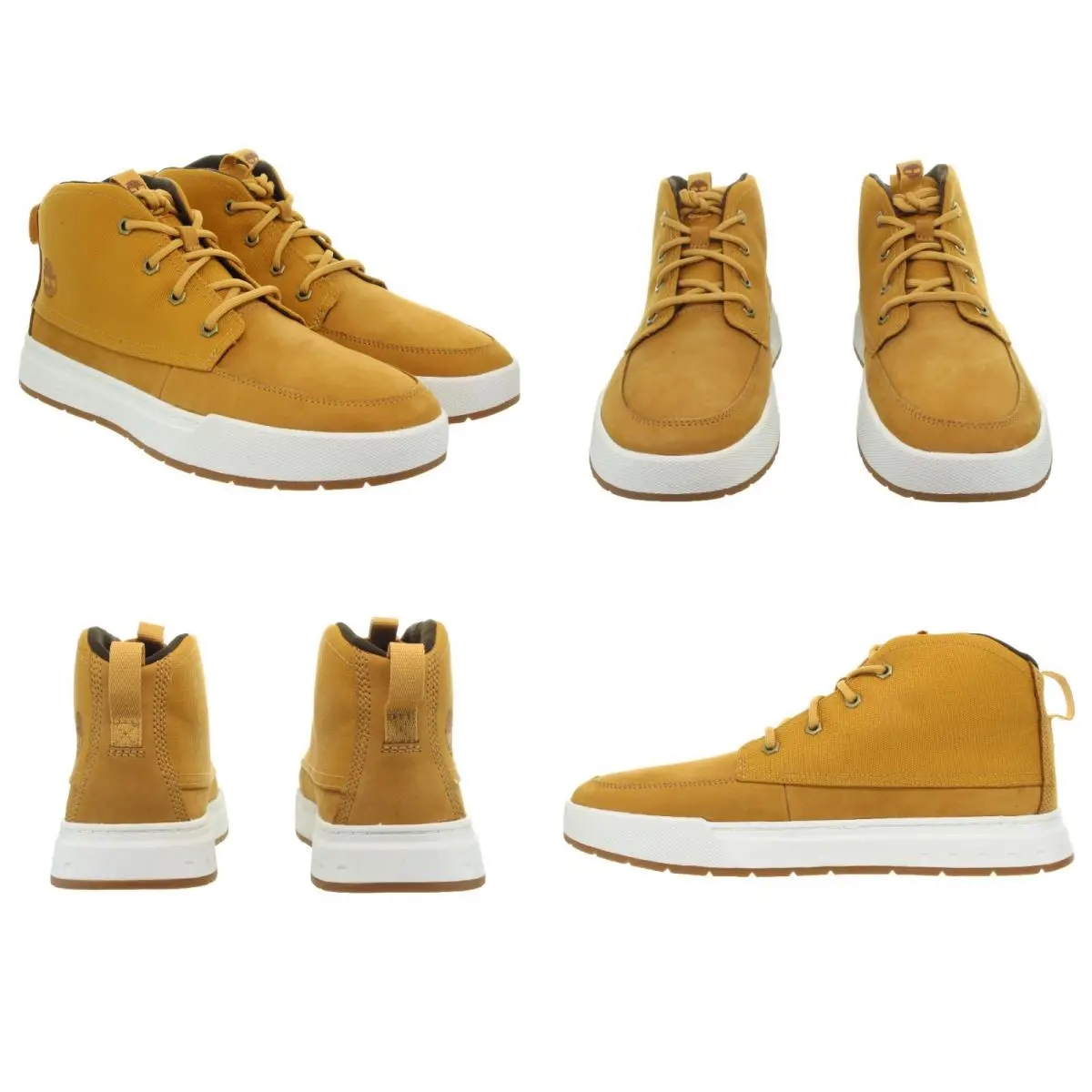 Timberland Men`s Maple Grove Mid Lace-up Wheat Sneakers Boots Multiple Size - Wheat