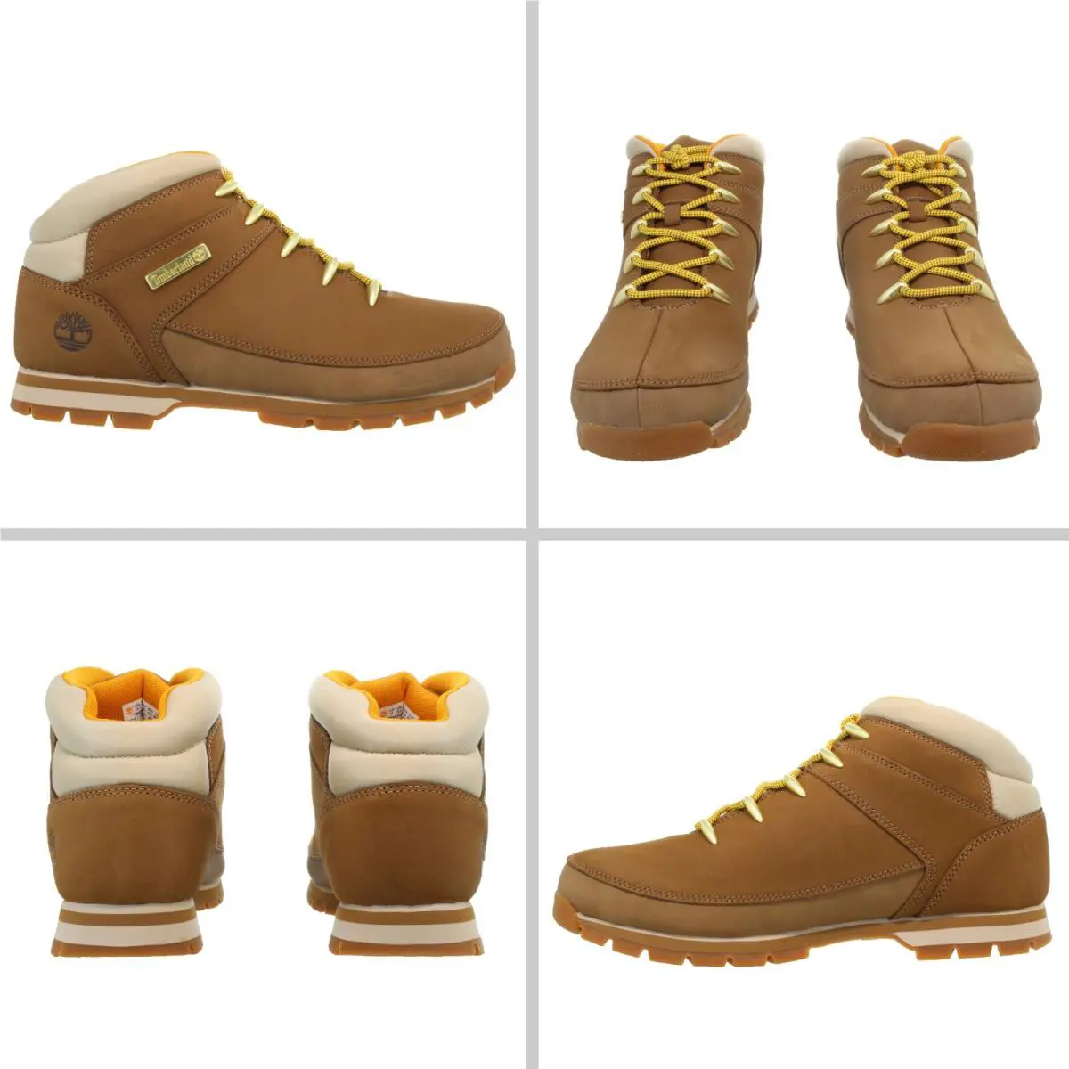 Timberland Men`s Euro Hiker Mid Brown Hiking Boots Multiple Size - Brown