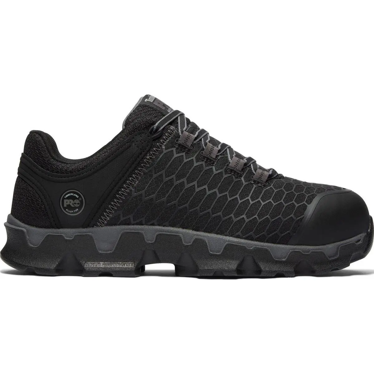 Timberland Pro Powertrain Sport Men`s Alloy Toe Electrical Hazard Athletic Work - BLACK