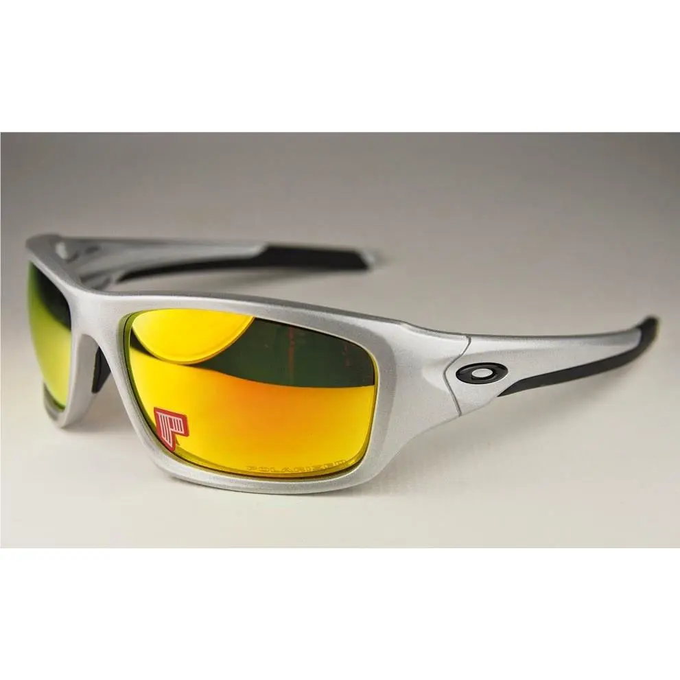 Oakley Polarized Valve Sunglasses Silver / Fire Iridium Polarized OO9236-07