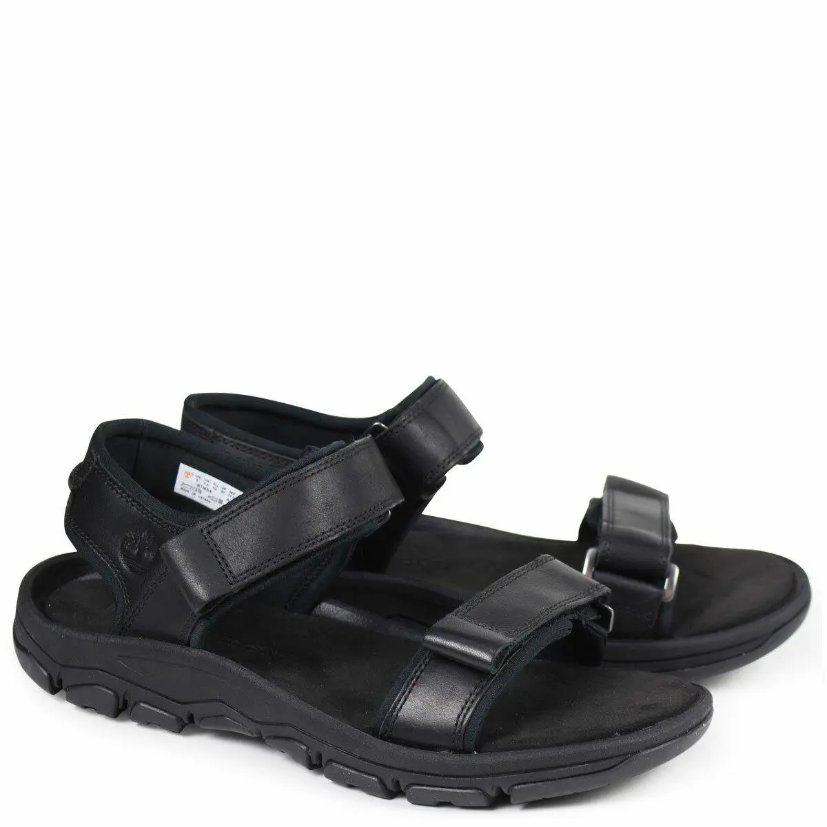 Timberland Men`s Roslindale 2-Strap Sandal Premium Leather Black or Brown
