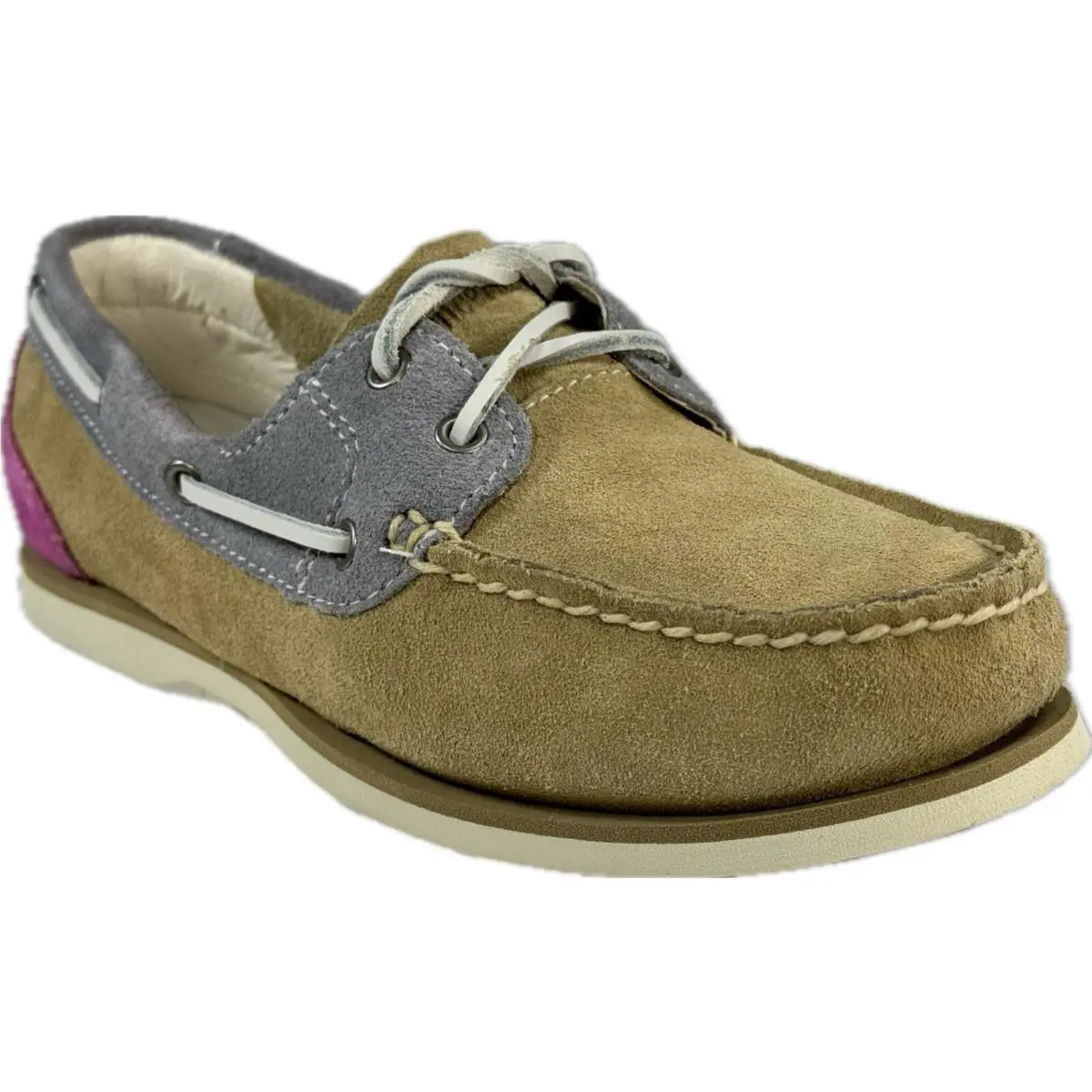 Timberland Classic Women`s Multicolor Suede Boat Shoes SZ.8.5 8018B - Multicolor
