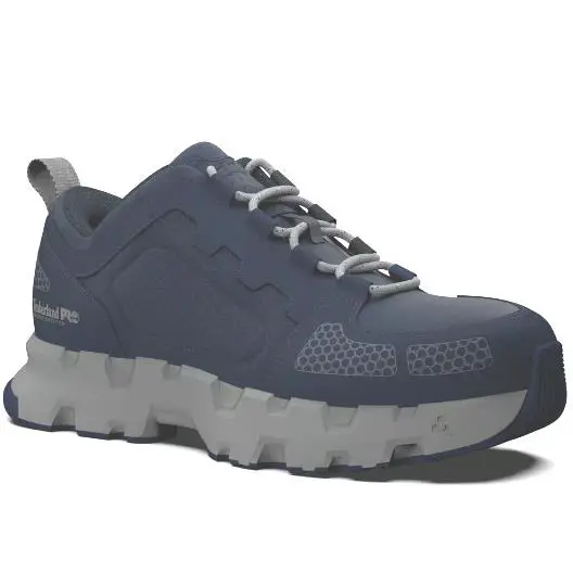 Men`s Timberland Pro Powertrain EV Composite Toe Work Shoes Blue Wide TB0A5Z3U - Blue