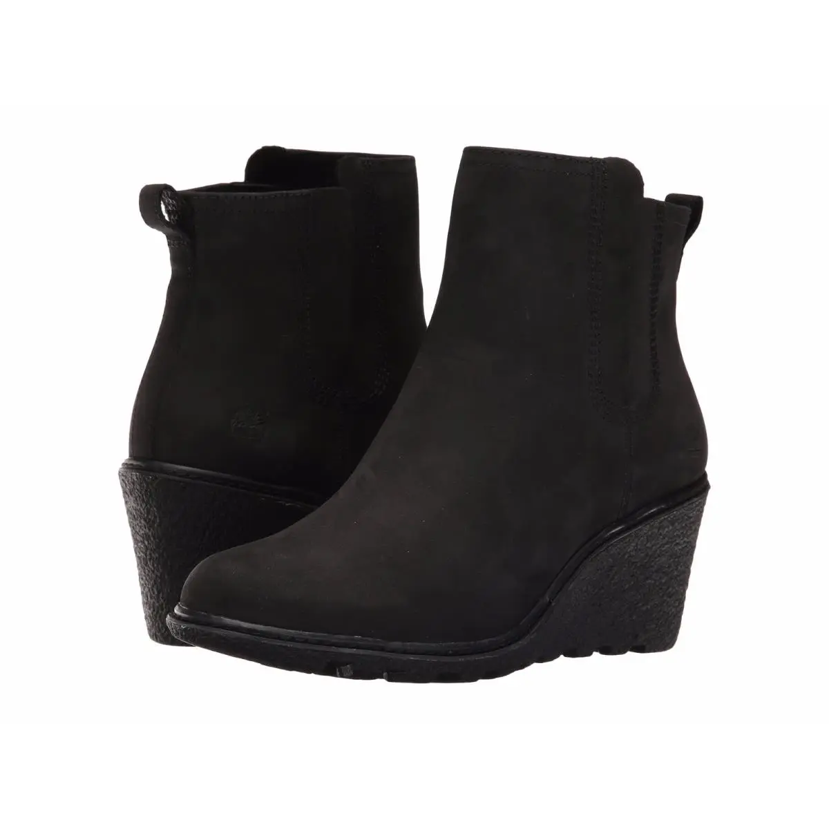 Women`s Timberland Amston Chelsea Boots Black Nubuck TB0A19AJ 001 Size 6