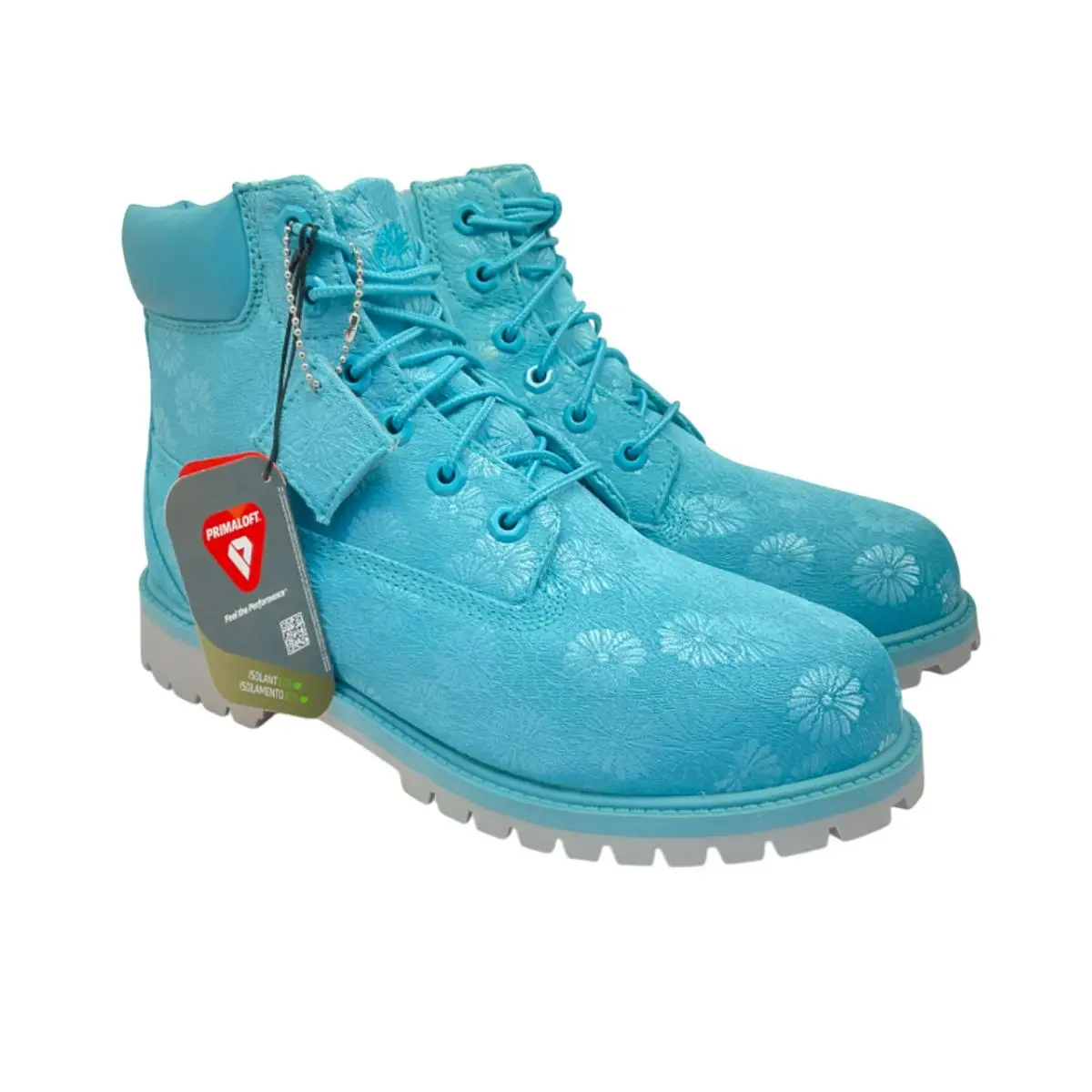 Timberland Kid’s 6 Premium Waterproof Boots A174M Maui-blue Floral Size 6M