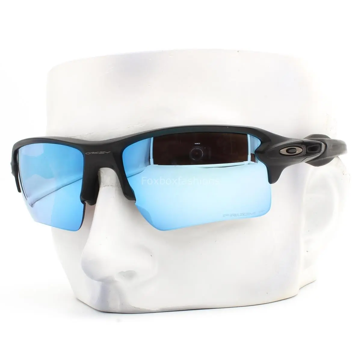 Flak 2.0 XL Sunglasses Matte Black Blue Prizm Polarized OO9188-5859 Wcase by Oakley