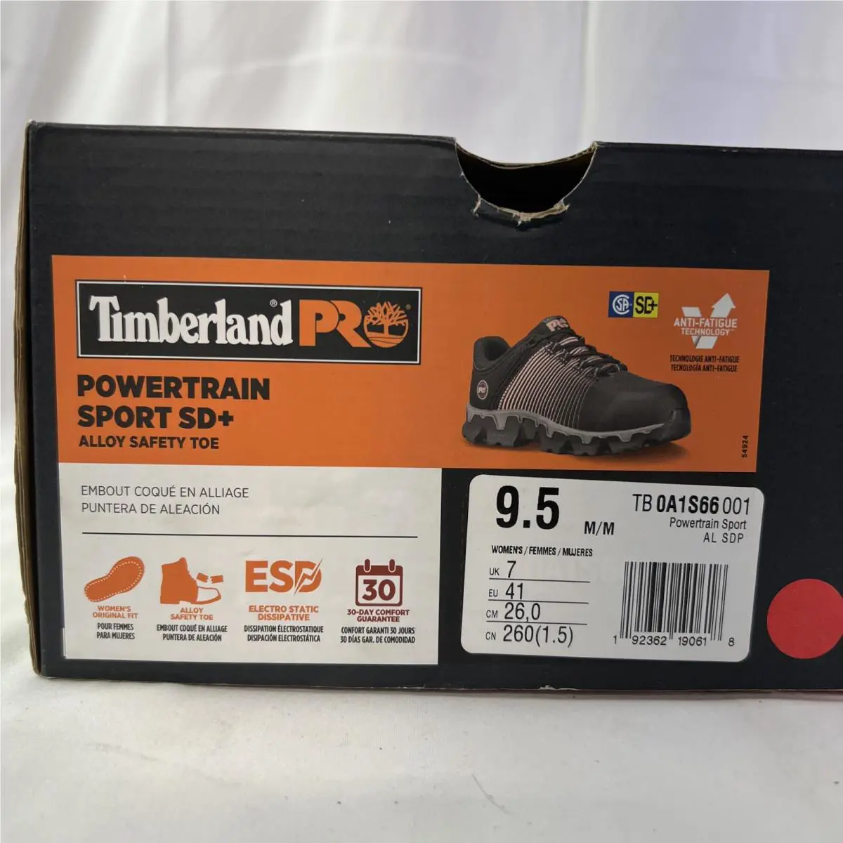 Timberland shoes - Timberland PRO Powertrain - PRO Powertrain - A1S66 - Black Ripstop Nylon/Rose Gold Print 7