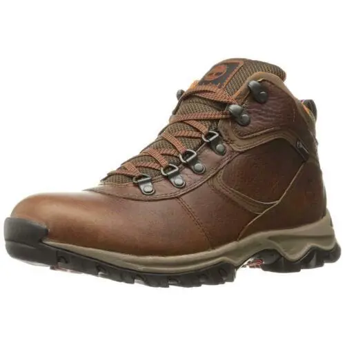 Men`s Timberland Mt. Maddsen Mid Waterproof Hiking Boot Medium Brown A1J4H US 11