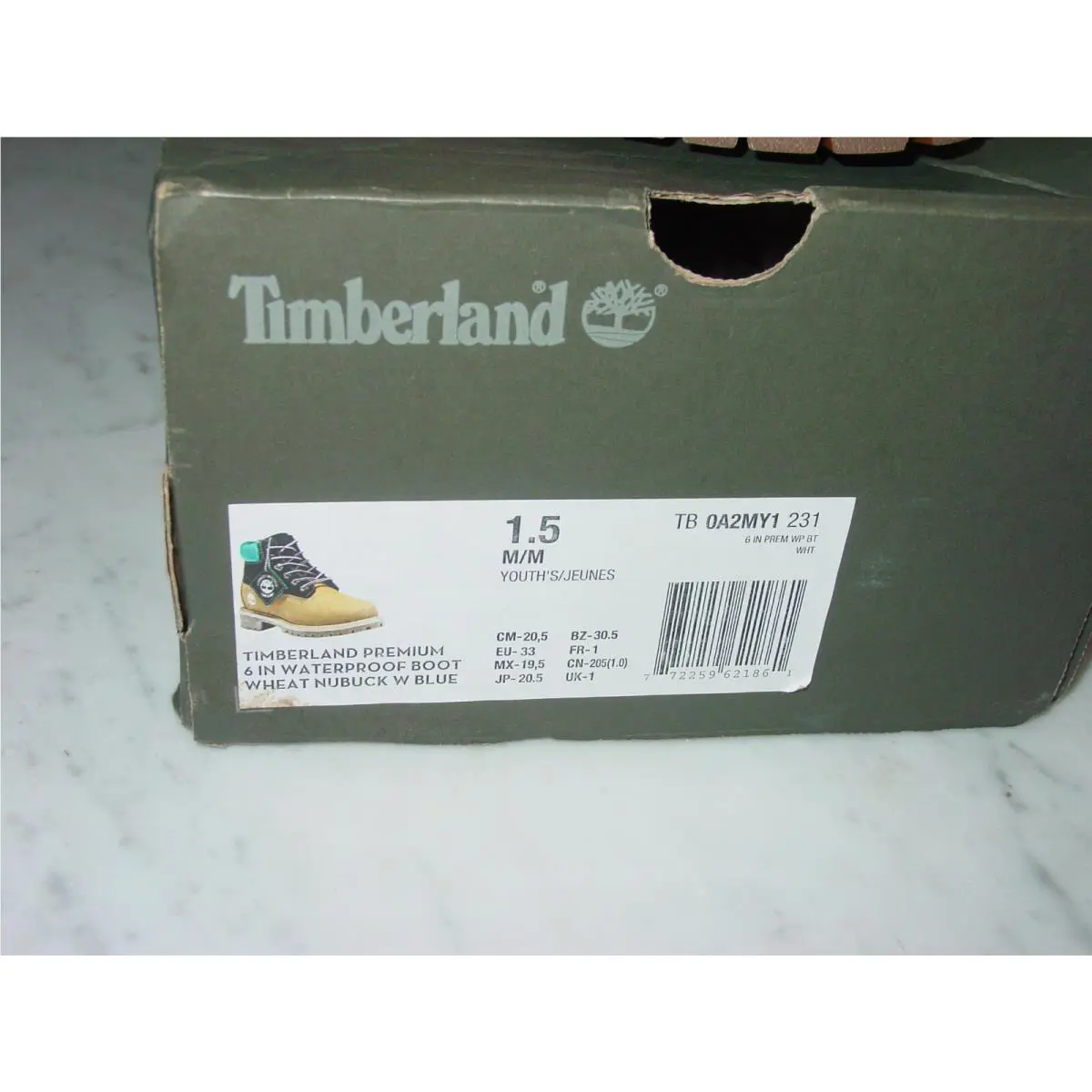 Timberland shoes - 0A2MY1 - 0A2MY1 - Wheat (UPC: 772259621861) 1