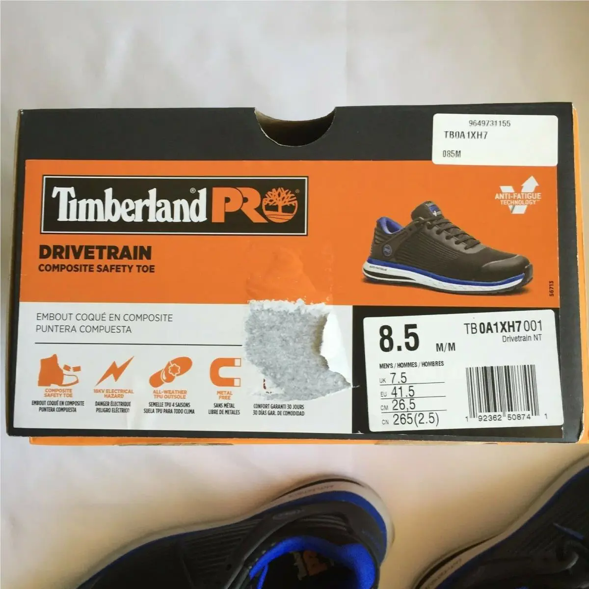 Timberland shoes - Timberland PRO - PRO - TB0A1XH7001 - Black/Blue 6
