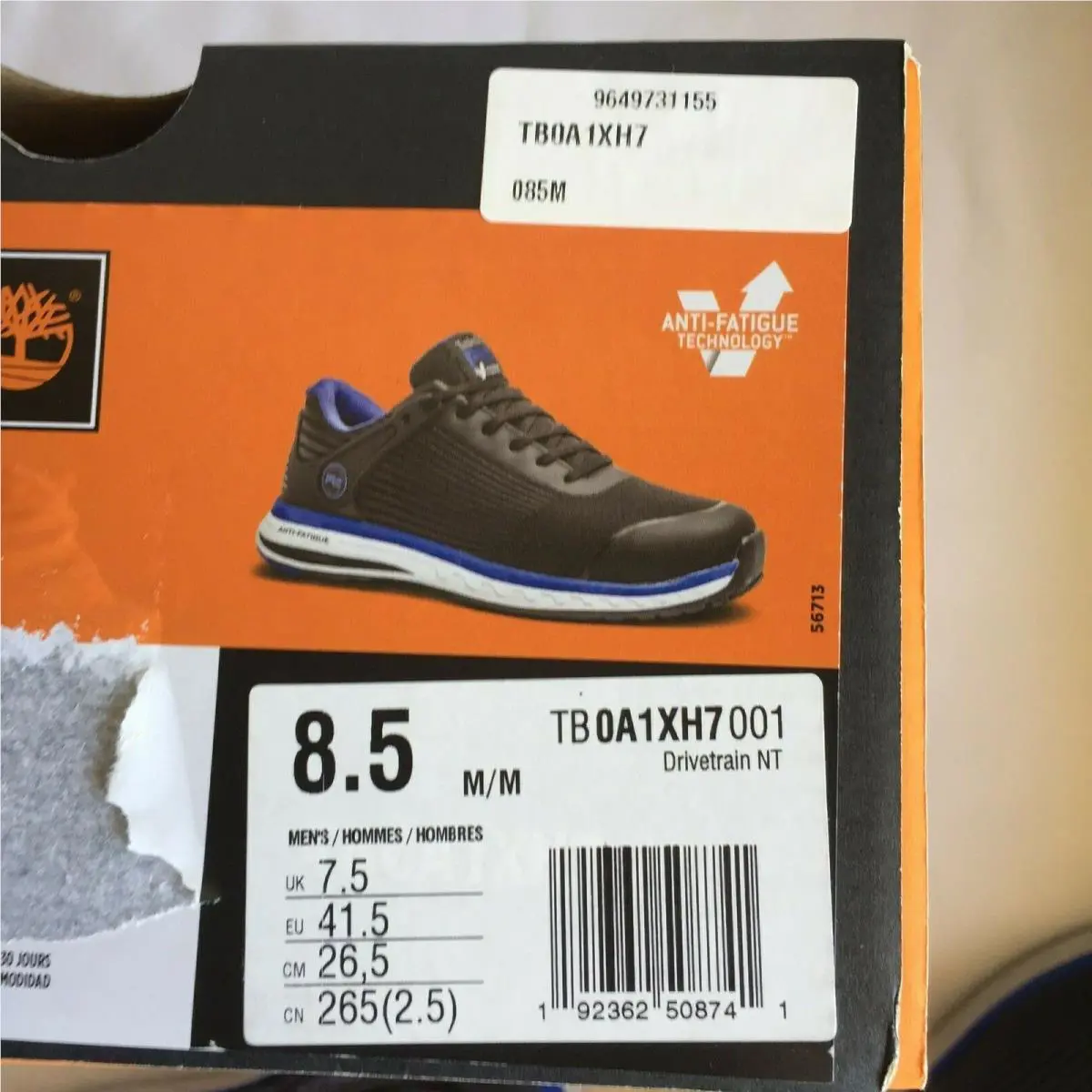 Timberland shoes - Timberland PRO - PRO - TB0A1XH7001 - Black/Blue 7