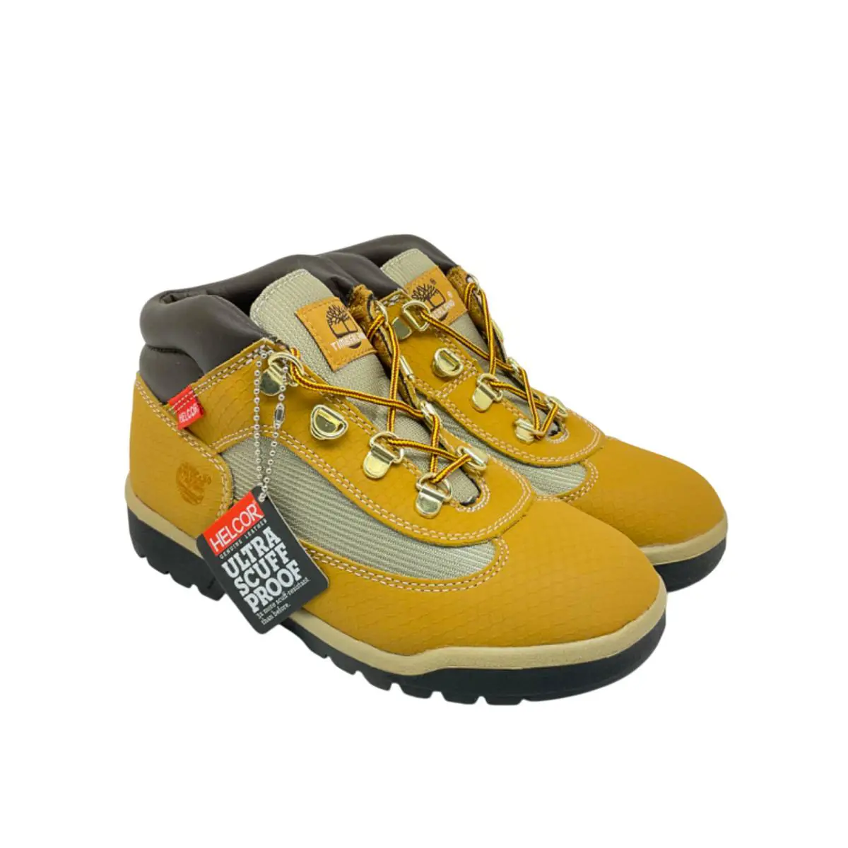 Timberland Youth Mid-cut Helcor Field Boots 3372R Wheat/black Size 3M