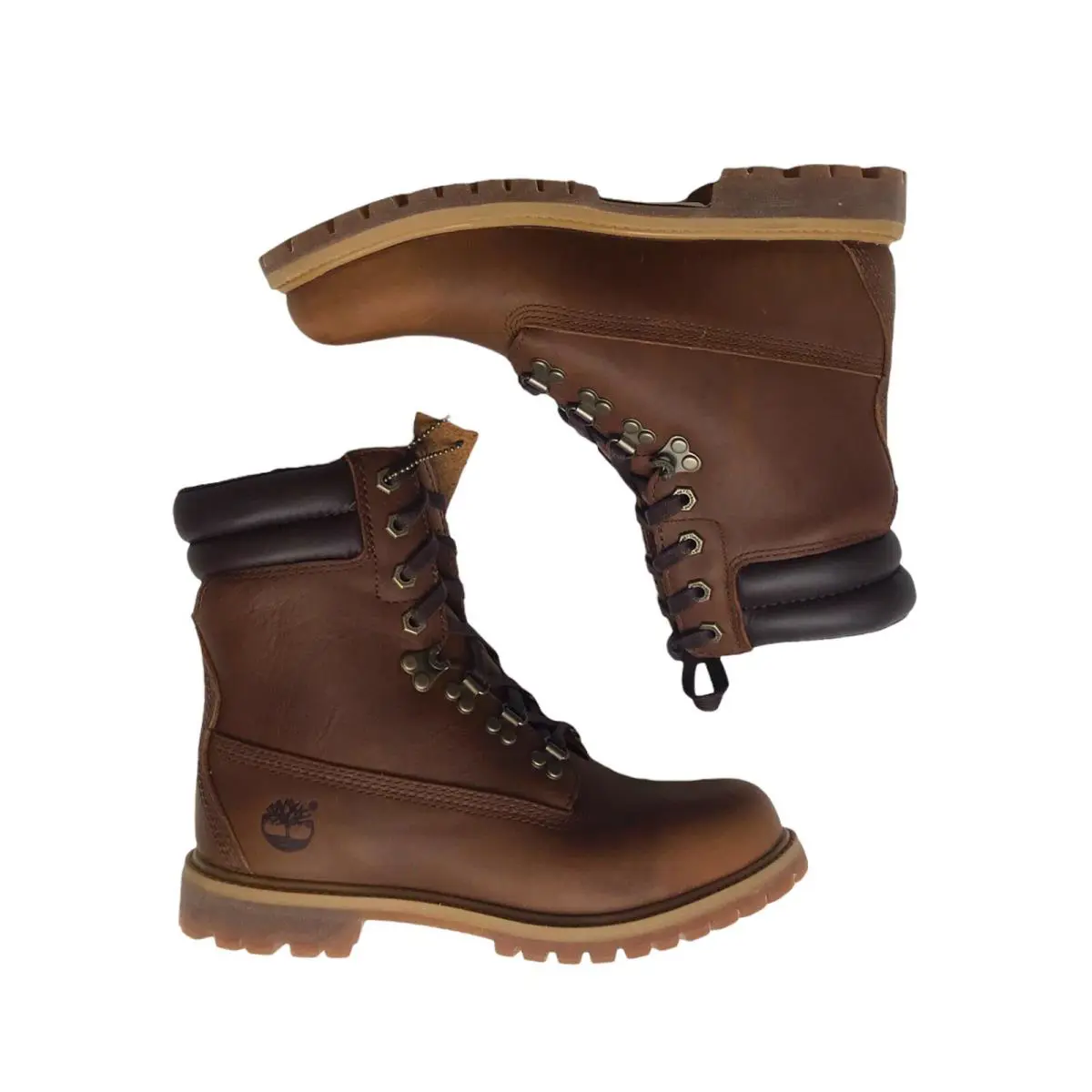 Timberland Mens 6” Premium 40 Below Size 7 Wheel Wright Hiker Md Brown Boots - Brown
