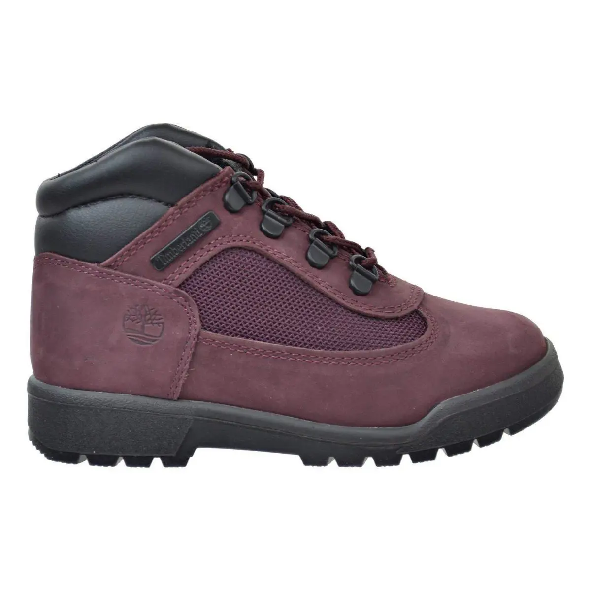Field Lace-up Boot Youth`s/jeunes Size 2 Colors Burgundy On Black by Timberland