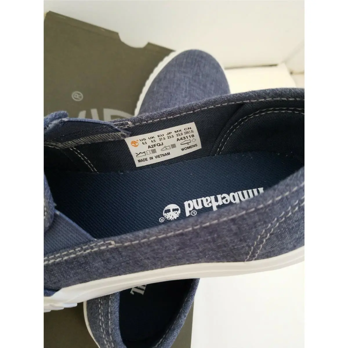 Timberland shoes - WOMEN`S NEWPORT BAY SLIP-ON SHOES - Dark Blue Canvas 2