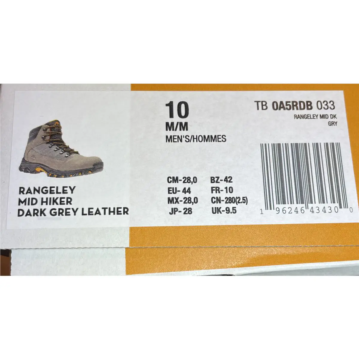 Timberland shoes - Timberland Rangeley Mid Hiker Medium Brown Full Grain - A5RDB - Gray (UPC: 0196246434300) 12