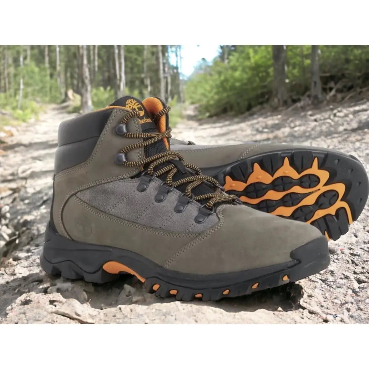 Timberland shoes - Timberland Rangeley Mid Hiker Medium Brown Full Grain - A5RDB - Gray (UPC: 0196246434300) 4