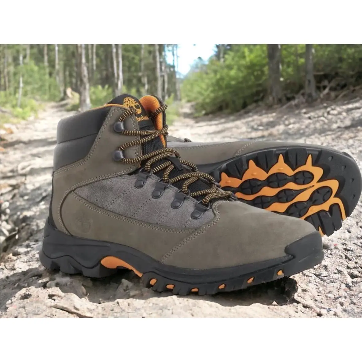 Timberland shoes - Timberland Rangeley Mid Hiker Medium Brown Full Grain - A5RDB - Gray (UPC: 0196246434300) 5