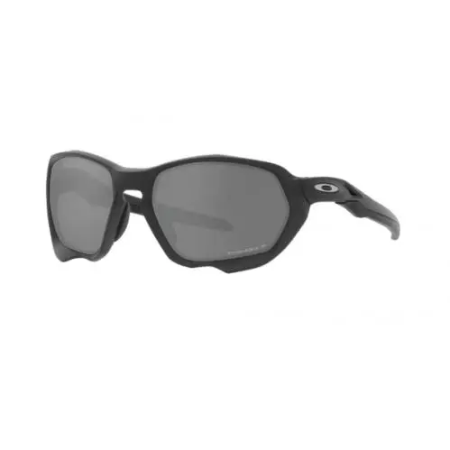 Oakley Plazma Sunglasses OO9019 1459 Matte Carbon Prizm Black Polarized W/case - Frame: Gray, Lens: Black, Logo: Silver