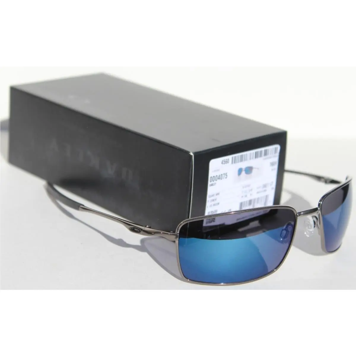 Square Wire Sunglasses Cement/ice Blue Iridium OO4075-02 Rare by Oakley