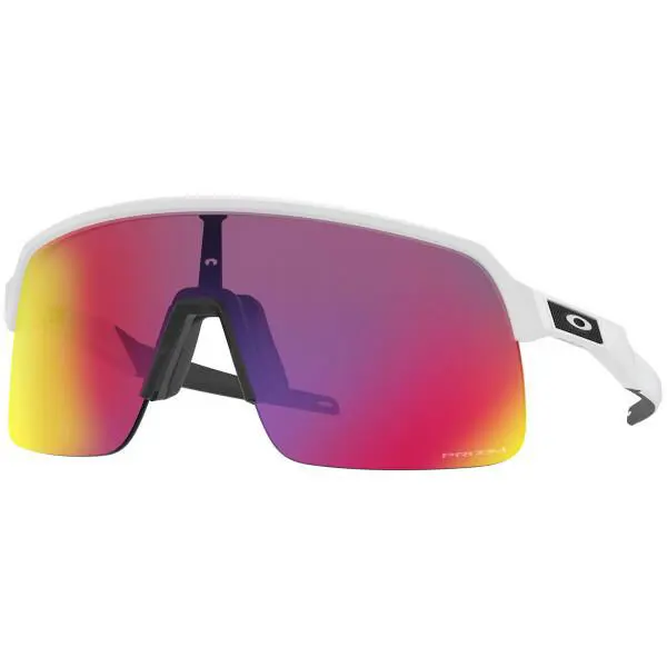 Oakley Sutro Lite Prizm Road Lens Matte White Sunglasses OO9463-02 39 - Frame: White, Lens: Purple