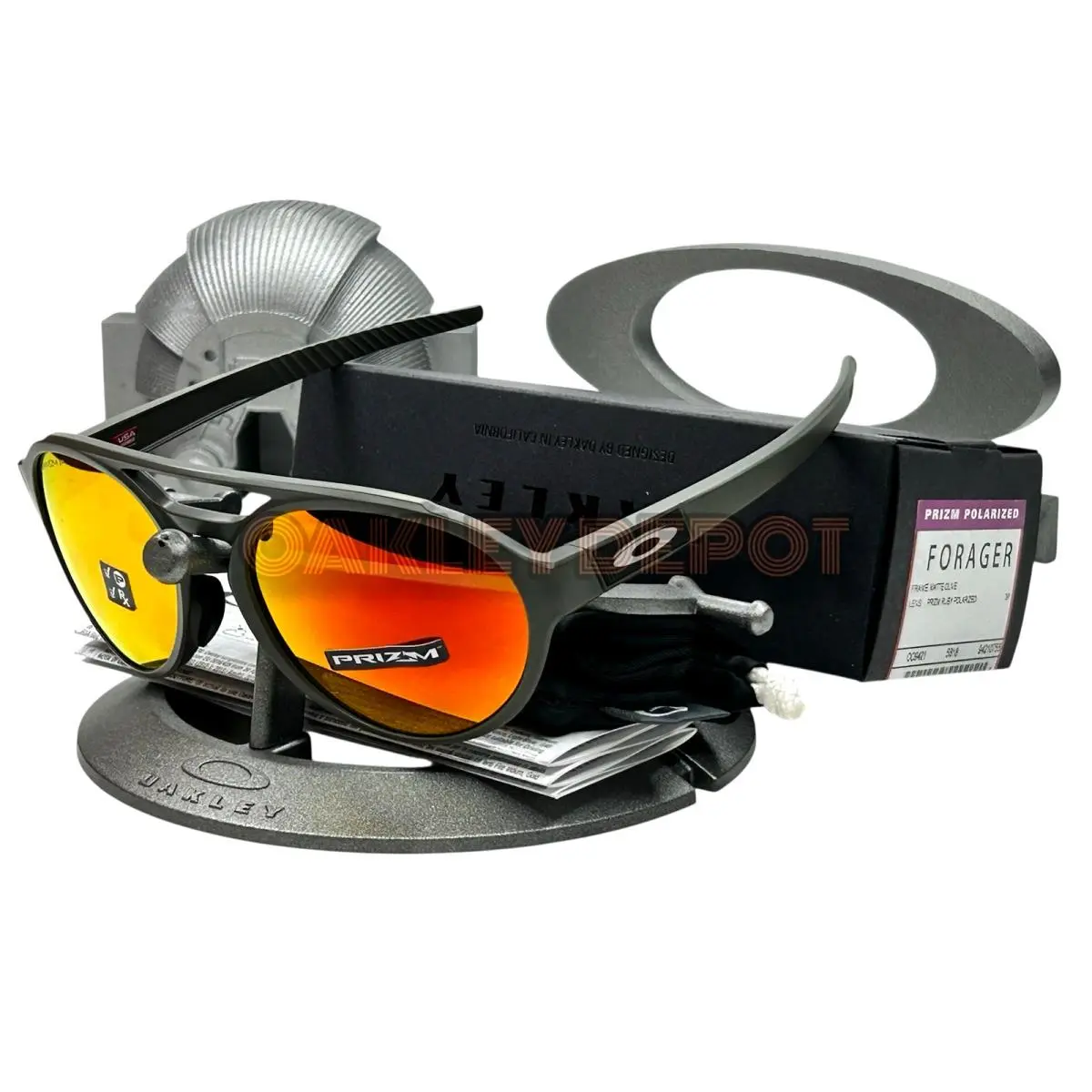 Oakley Forager 009421 Matte Olive/prizm Ruby Polarized Sunglasses 49