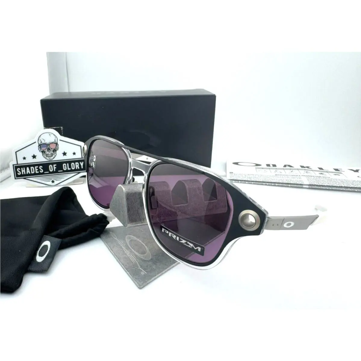 Coldfuse Matte Black W/ Prizm Indigo Sunglasses OO6042-03 Authentc by Oakley