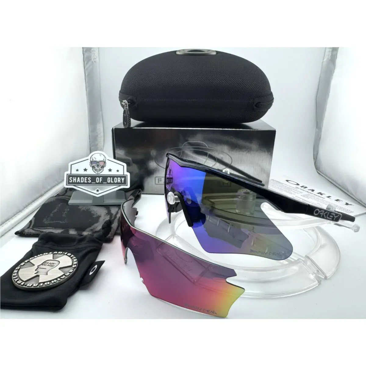 Mumbo Brain Dead M Frame Planet X Prizm Sapphire Road Sunglasses 9435-07 by Oakley