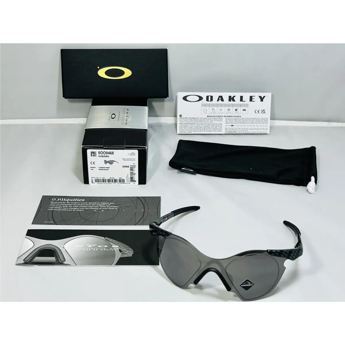OG Subzero Sunglasses Carbon Fiber Prizm Black Limited Edition Rare by Oakley