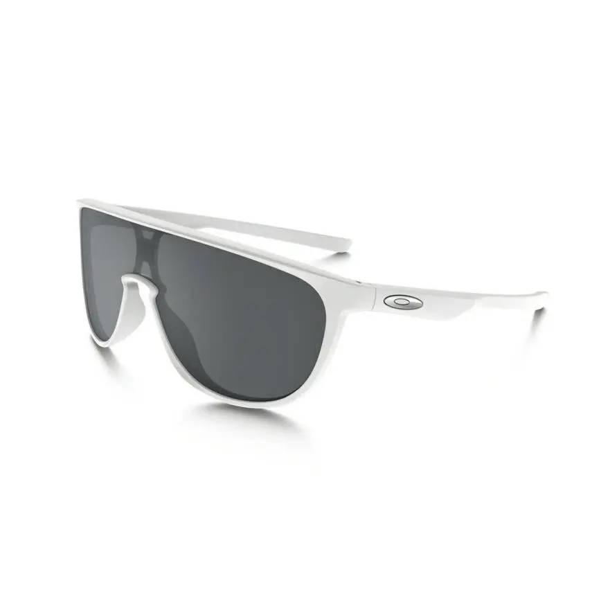 OO9318 0534 Trillbe Matte White Black Iridium Lens Mens Shield Sunglasses by Oakley