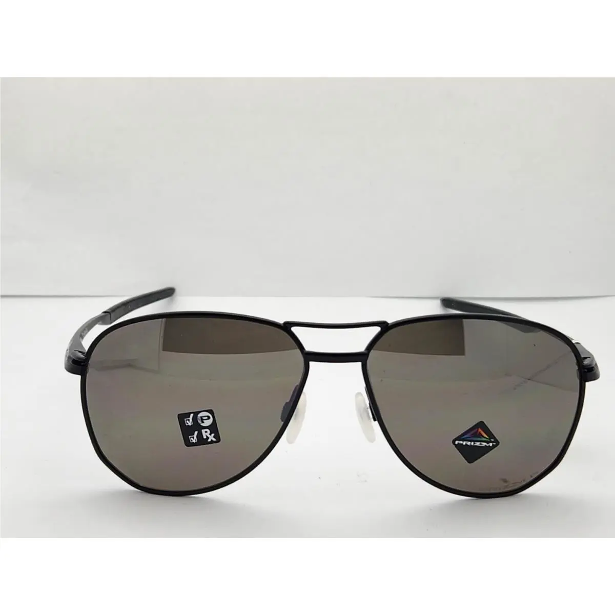 Contrail Satin Black w/ Prizm Black Polarized Sunglasses OO4147-04 by Oakley