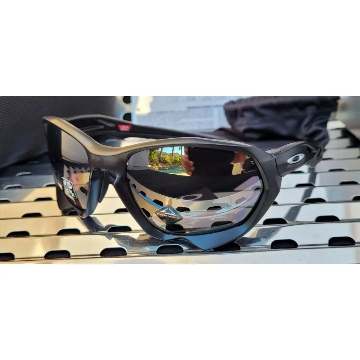 Oakley Plazma 9019-0659 Sunglasses Matte Black w/ Prizm Black Polarized