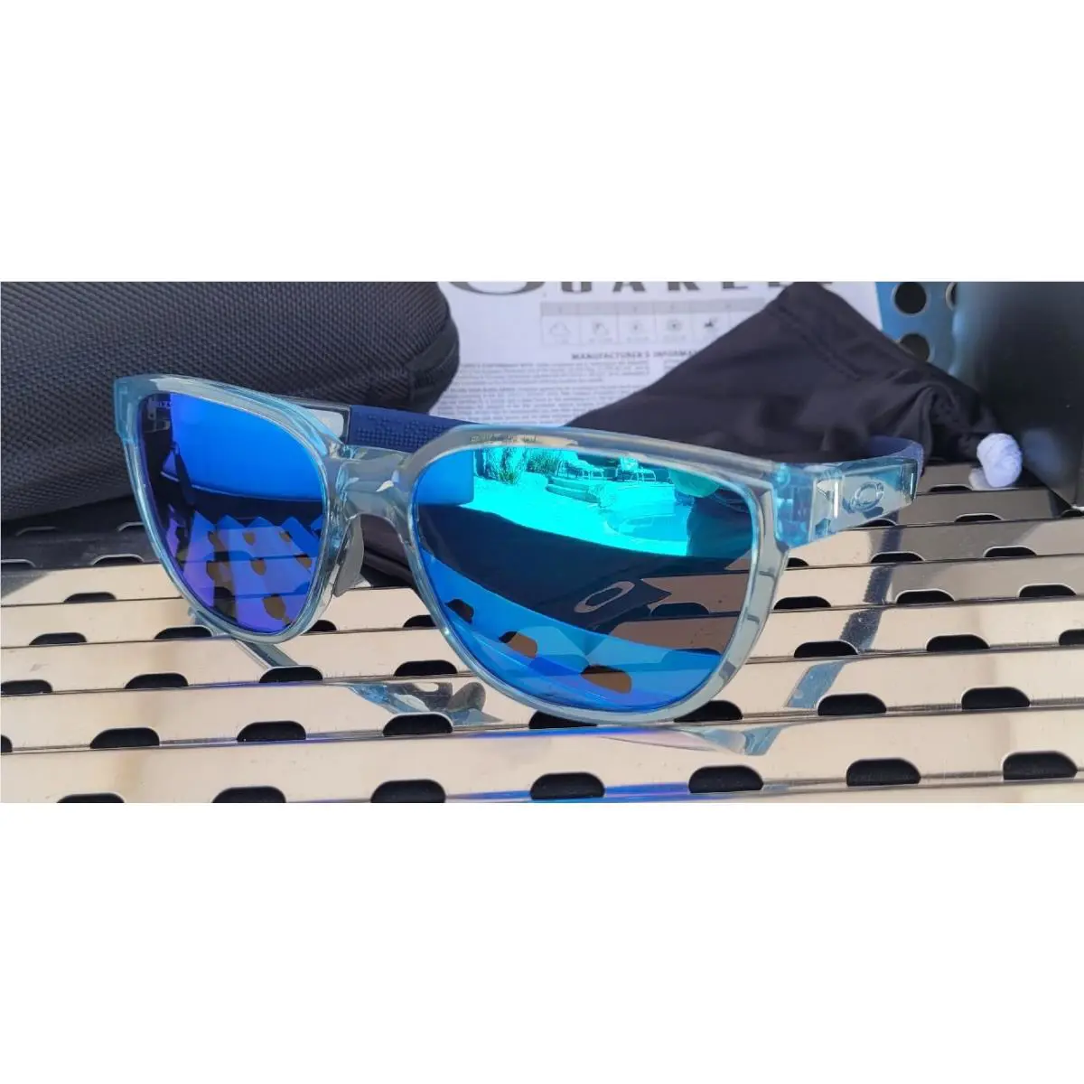 Actuator 9250-0657 Sunglasses Transp Stoash/prizm Sapphire Iridium by Oakley