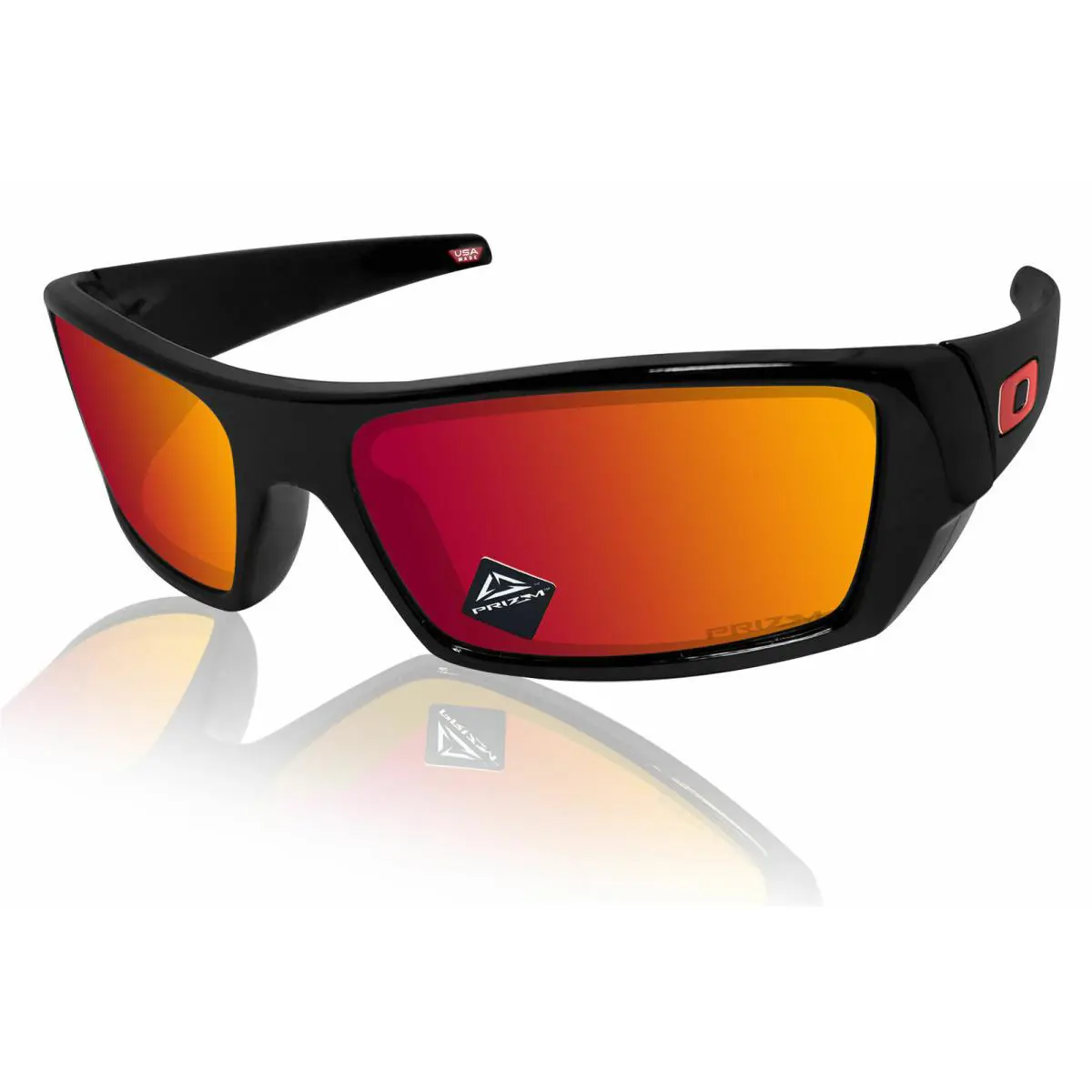 Gascan Sunglasses Polished Black Prizm Ruby Lens OO9014-44 60 by Oakley